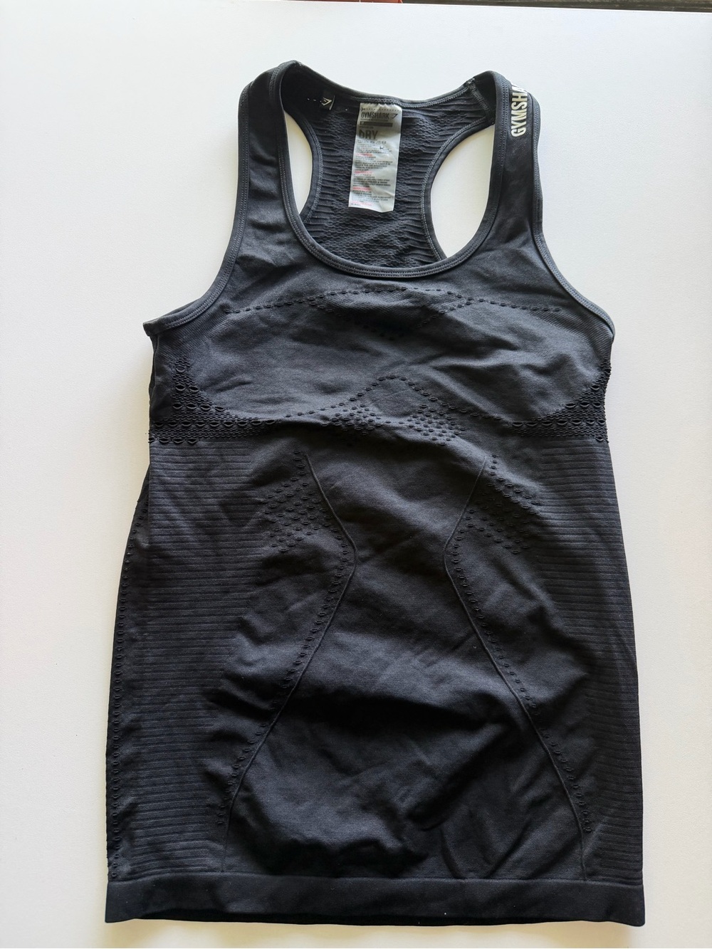 Gymshark Black Seamless Racerback Sports Tank